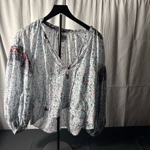 SAYLOR Multicolor Floral peasant Blouse